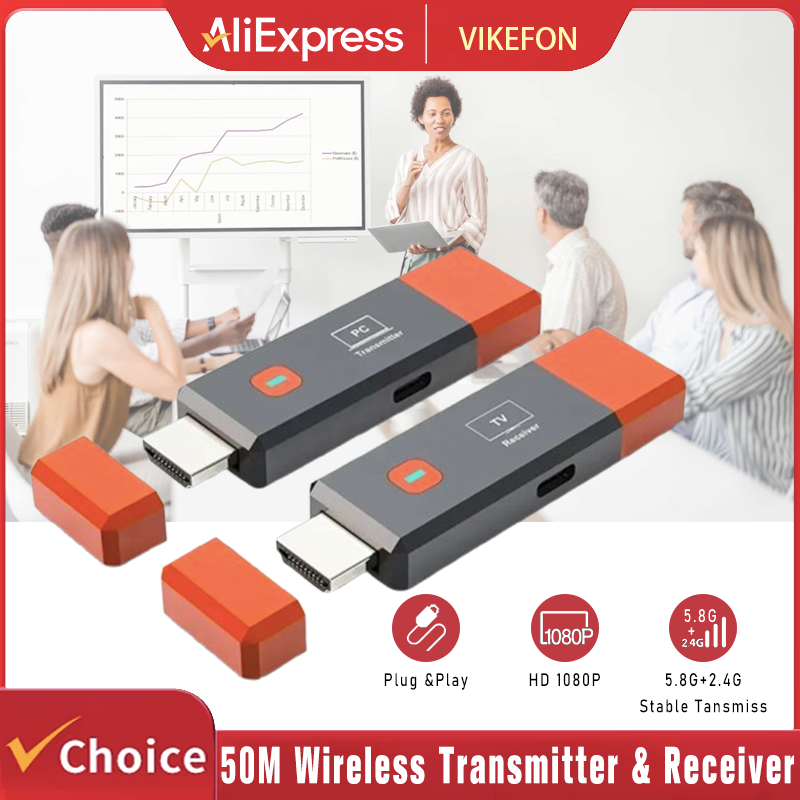Hdmi Cable - 50M Wireless Transmission Video Transmitter Receiver