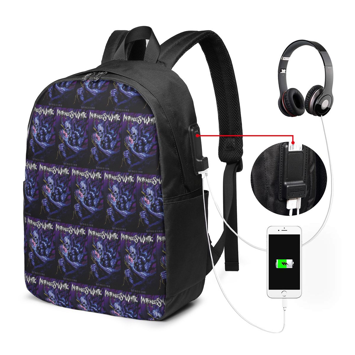 Motionless In White Backpack T - огляд і ціна Laptop Bag