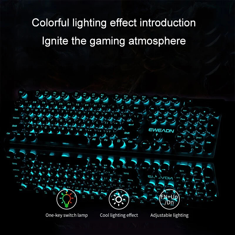 Retro Punk Mechanical Feel Key - огляд і ціна Laptop Mouse
