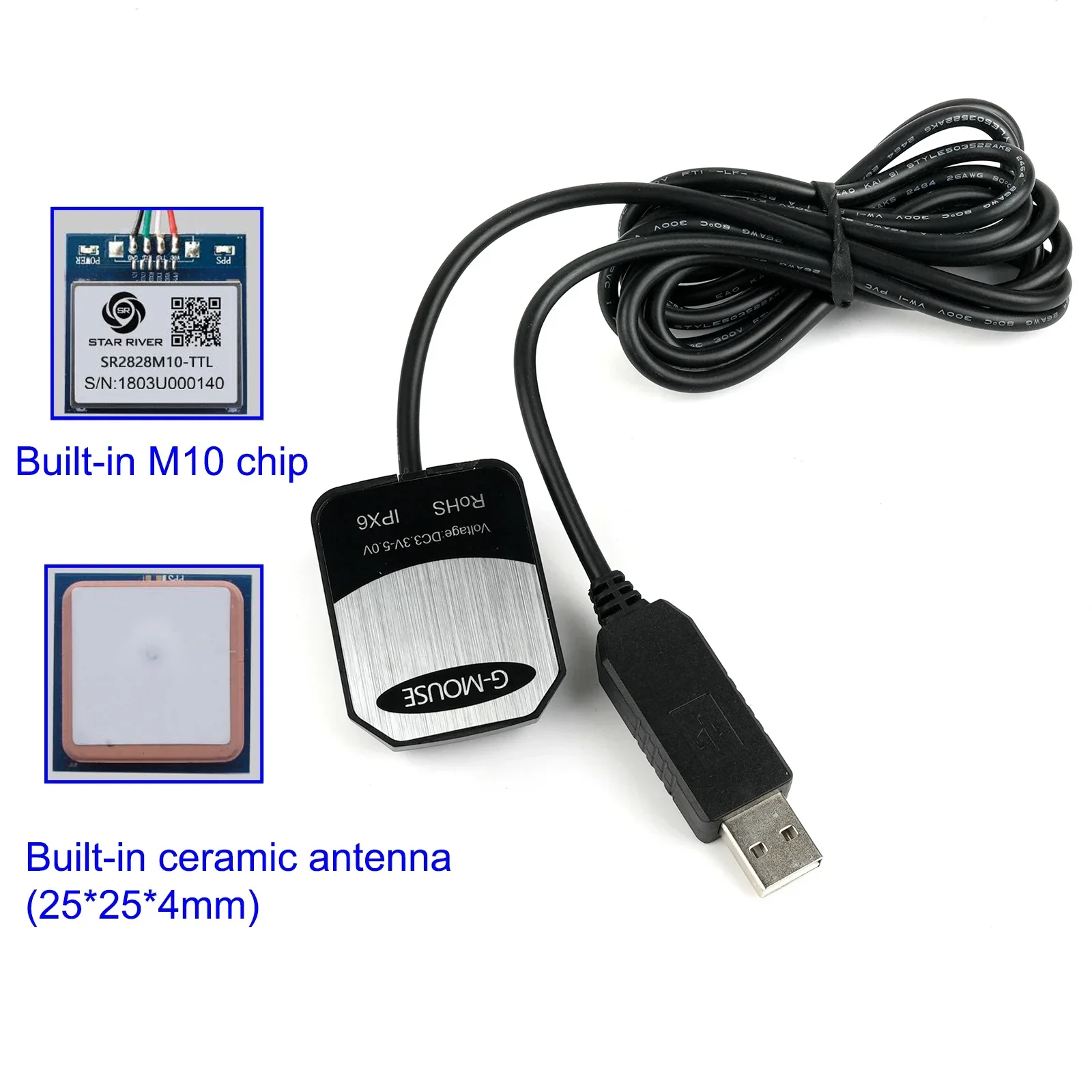 M10 G-Mouse USB GPS Module wit - огляд і ціна Laptop Mouse