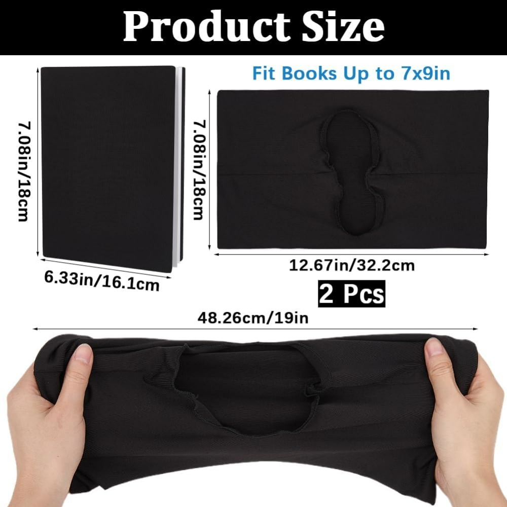 2Pcs Elastic Book Covers Black - огляд і ціна Laptop Sleeve