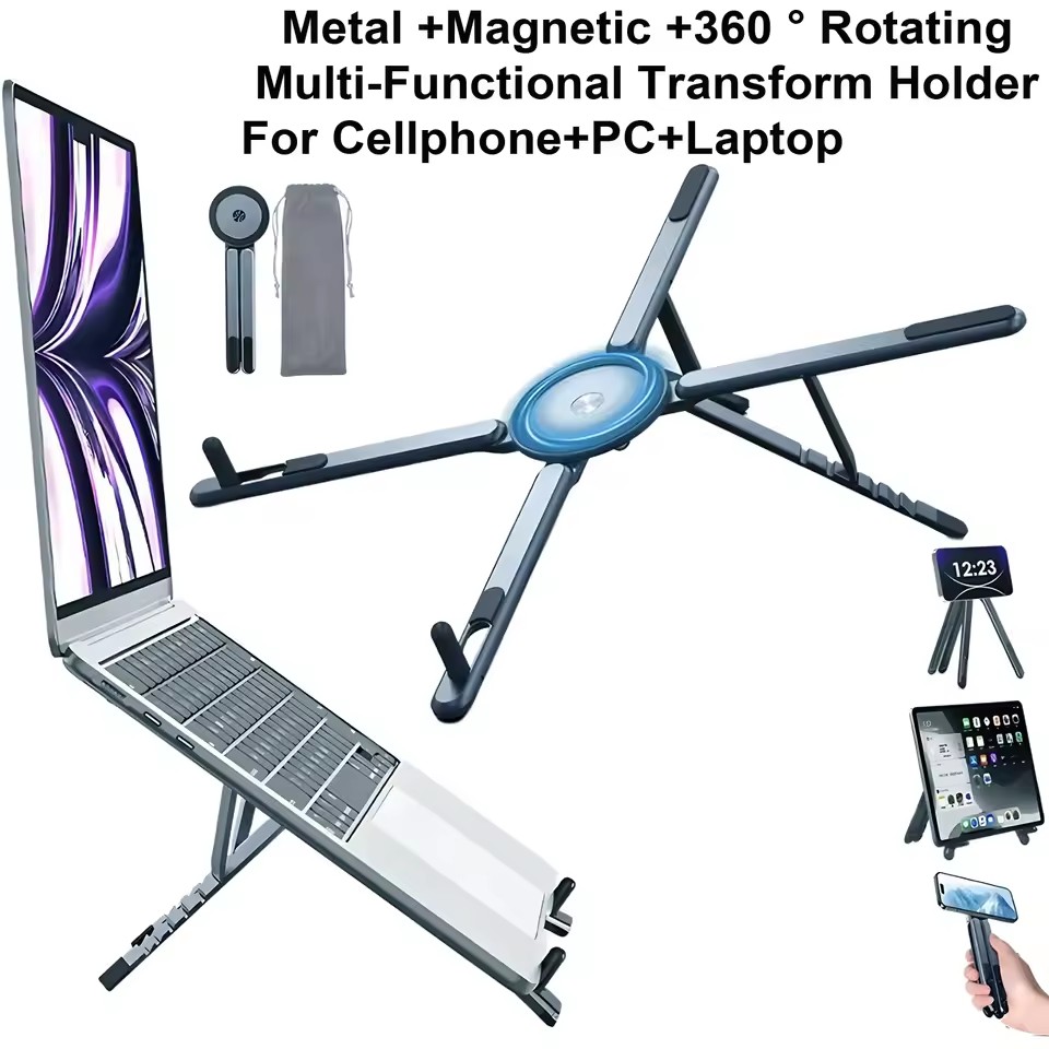 3 in 1 Foldable Magnetic Phone - огляд і ціна Laptop Stand