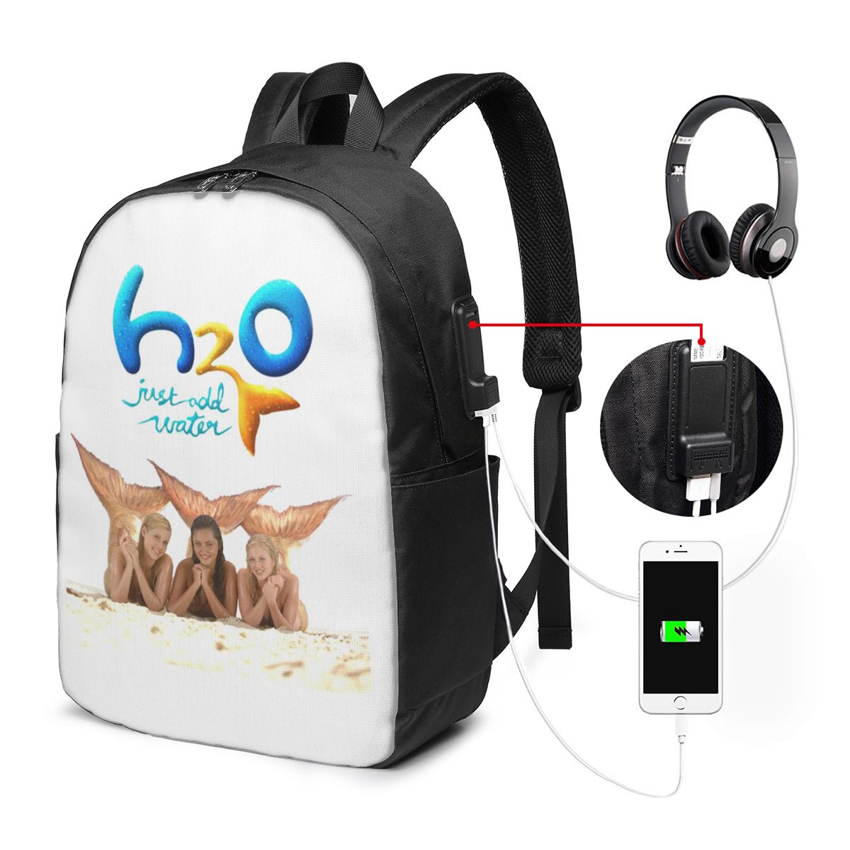 Cartoon Anime H2O Just Add Wat - огляд і ціна Laptop Bag
