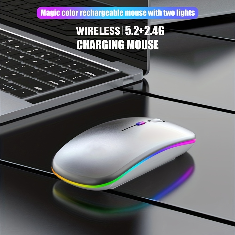 Wireless Mouse RGB Rechargeabl - огляд і ціна Laptop Mouse