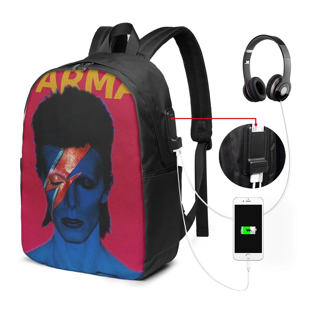 Davids Bowied Backpack Travel  - огляд і ціна Laptop Bag